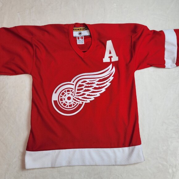 Vintage 90s Koho NHL Detroit Redwings Brendan Shanahan Hockey Jersey Youth XL - Picture 4 of 7